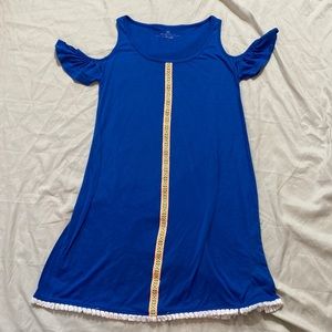TEX Blue Tank Top Sun Dress